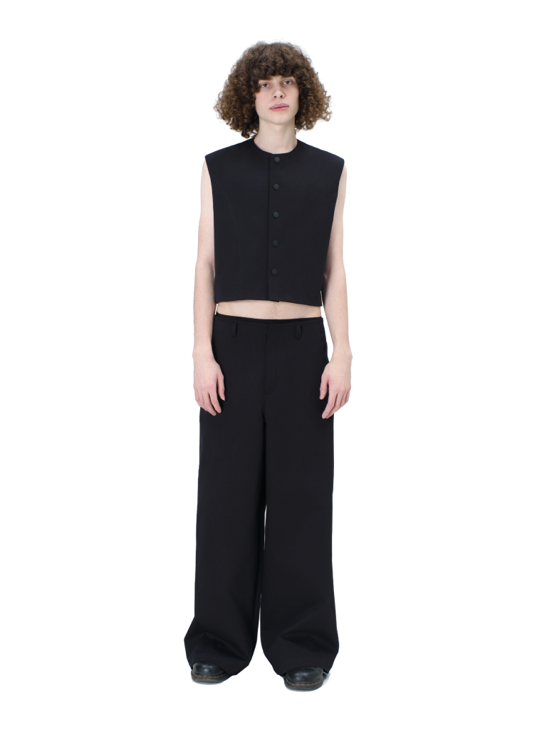 BLACK COTTON PANTS (UNISEX)