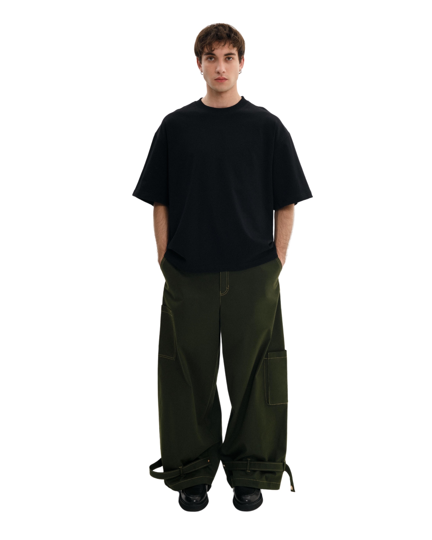 KHAKI CARGO PANTS